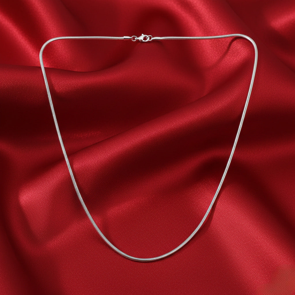 Frost Grey Thin Chain for Men