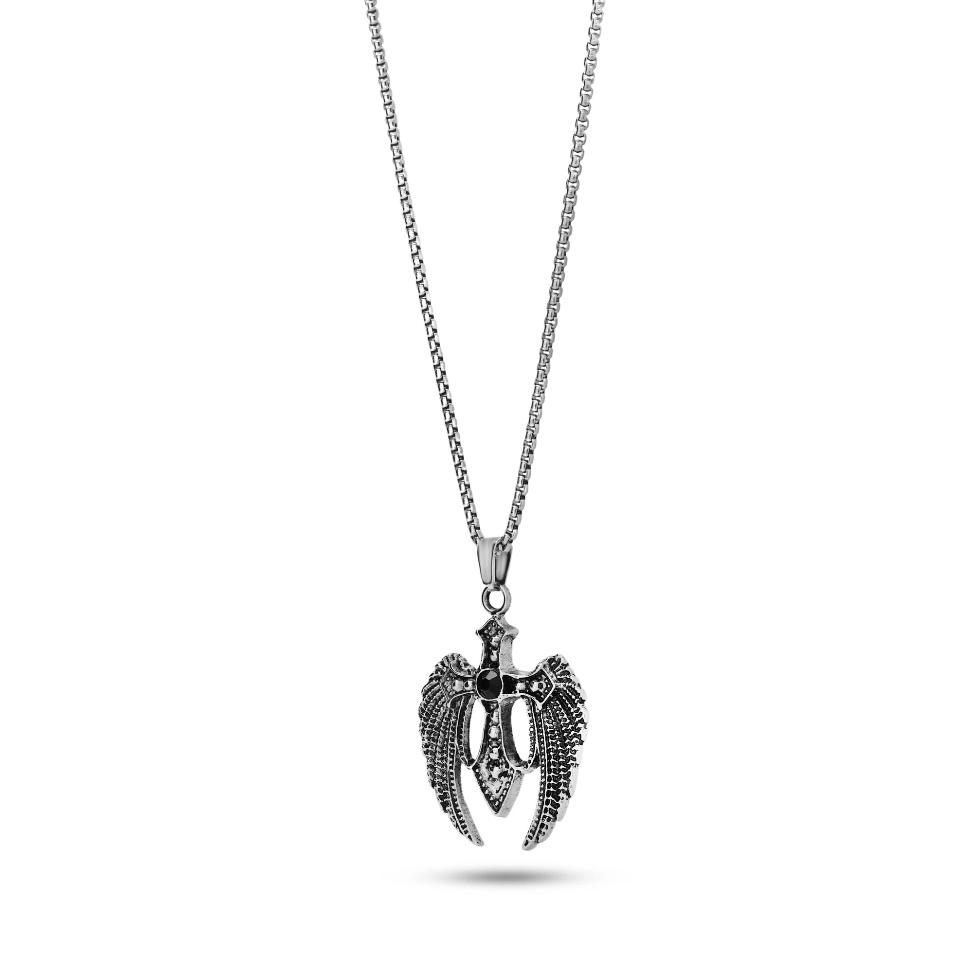 Grey Apex Wing Pendant (without chain)