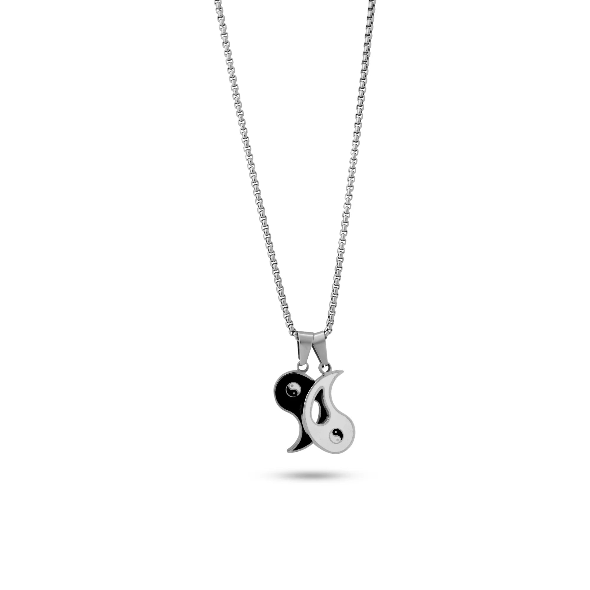 Yin Yang Pendant with Frost Line Chain